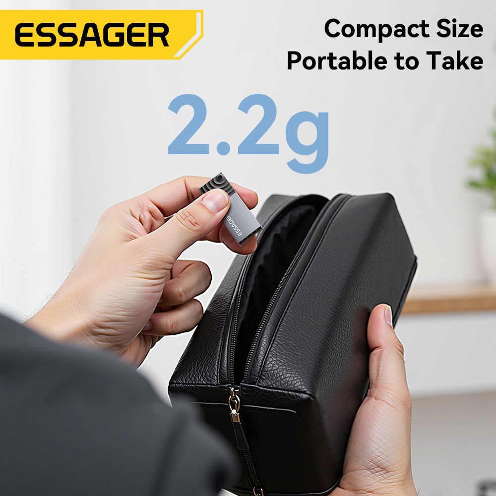 Gambar produk ESSAGER Card Reader 2in1 Lightning OTG USB 2.0 MicroSD - ES-DK02