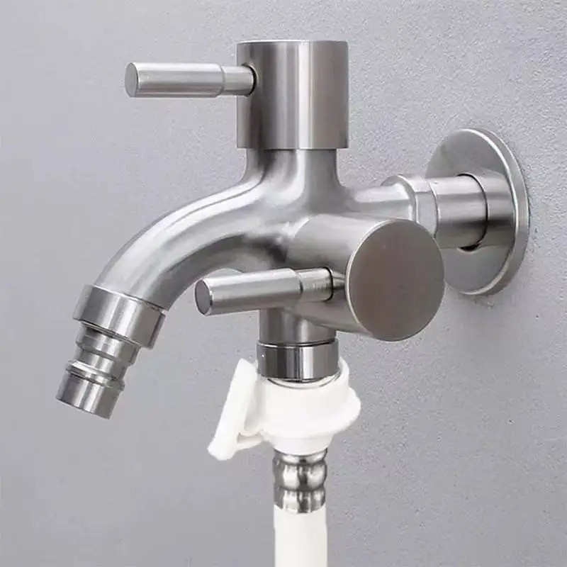 Suiton Keran Air Faucet 2in1 Water Outlet Mop Pool Aluminium - INU169 Gambar produk Suiton Keran Air Faucet 2in1 Water Outlet Mop Pool Aluminium - INU169