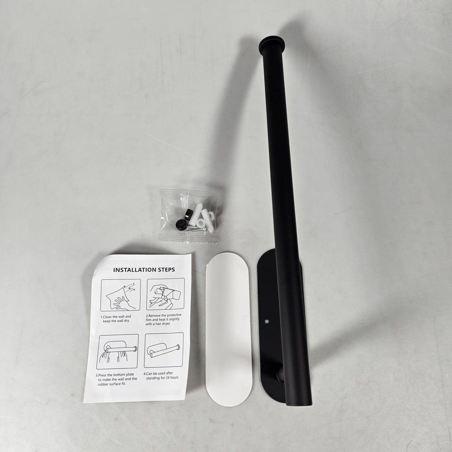 Gambar produk SUNHK Tempat Gantungan Handuk Tisu Panjang Long Paper Towel Holder 33.5x14.5x4.5cm - HK099