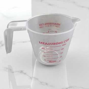 Gambar produk KOLE Gelas Ukur Takaran Plastik Measuring Cup OZ 250ml/500ml/1L 3 PCS - K31