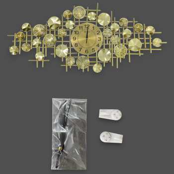 Gambar produk TaffHOME Jam Dinding Besi Elegan European Clock Silent Movement 120cm - J-12