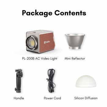 Gambar produk Tolifo Lampu Palm LED Bowens Video Light Bi-Color 2700-6500K 180W - PL-200B