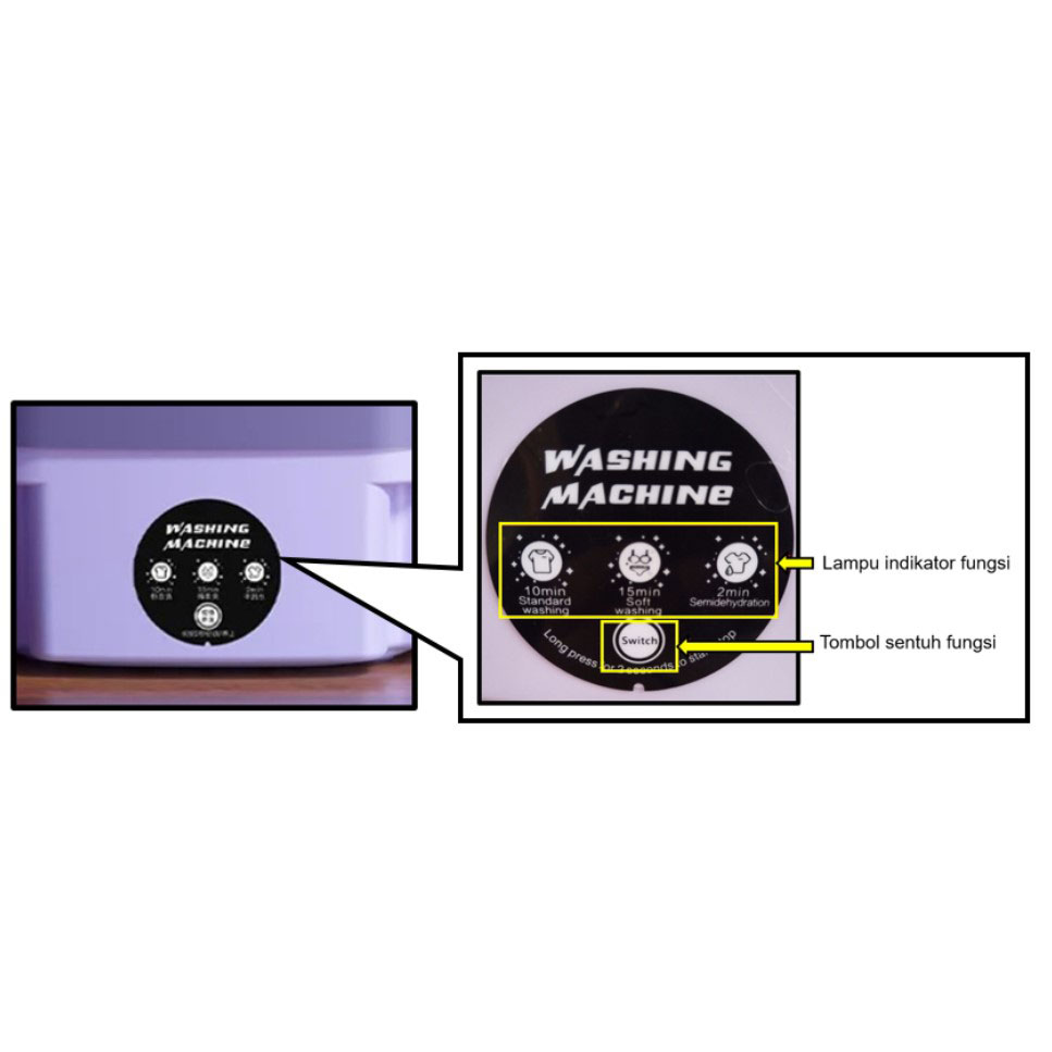 BALASHOV Mesin Cuci Mini Lipat Portable Foldable Washing Machine 9L - MLSC-01 Gambar produk BALASHOV Mesin Cuci Mini Lipat Portable Foldable Washing Machine 9L - MLSC-01