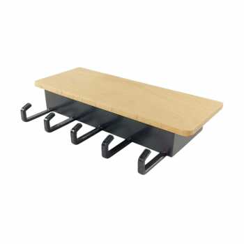 Gambar produk TaffHOME Gantungan Dinding Wall Hook Hanger Wooden 5 Hook - GL31
