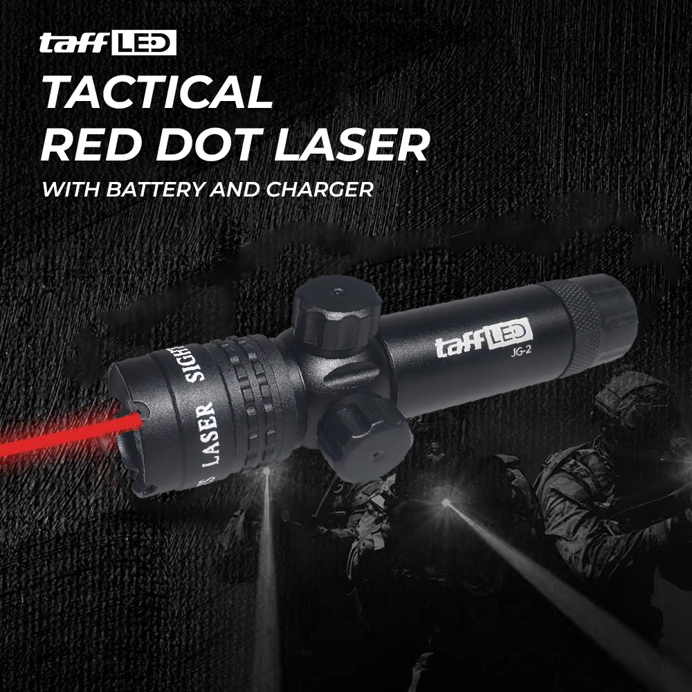 Gambar produk TaffLED Tactical Red Dot Laser Gun Scope with Baterry and Charger - JG-2