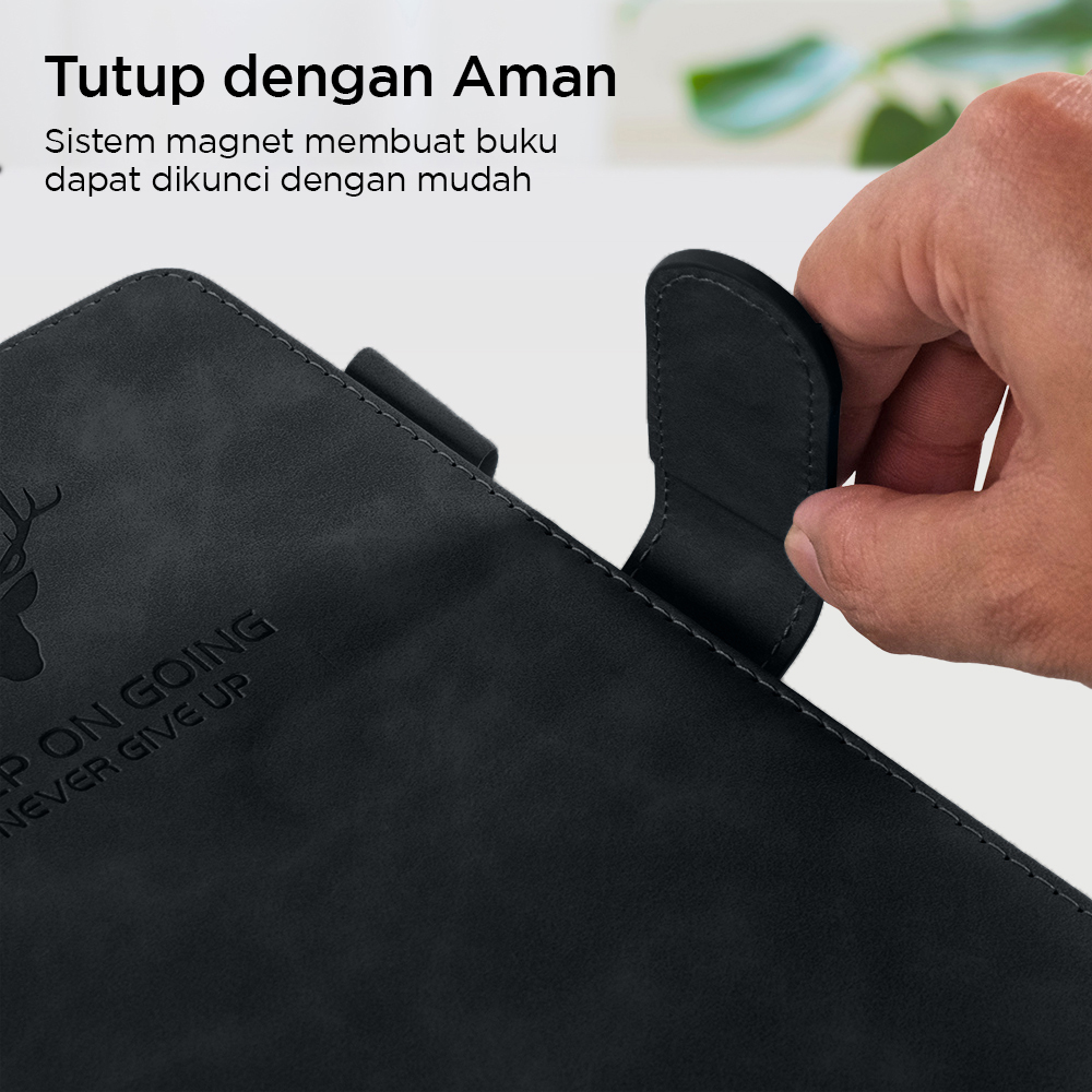 Gambar produk Toddi Buku Jurnal Hardcover Notebook Diary 68GSM 360 Halaman Grid - TL5