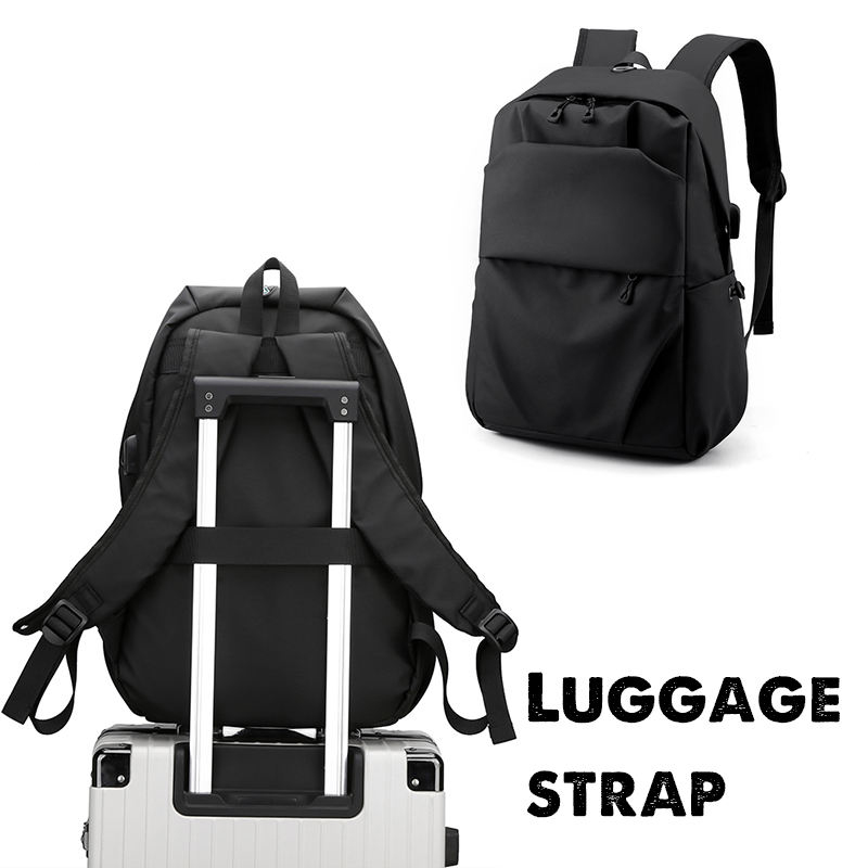 Gambar produk RINDOW Tas Ransel Laptop Backpack PVC 16 Inch with USB Port - RW-43