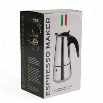 Gambar produk One Two Cups Moka Pot Espresso Coffee Maker Stovetop 6 Cup 300ml - Z20