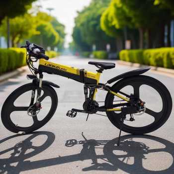 Gambar produk Lankeleisi Sepeda Listrik Lipat Folding Bike Sports Version 48V 10Ah - XT750