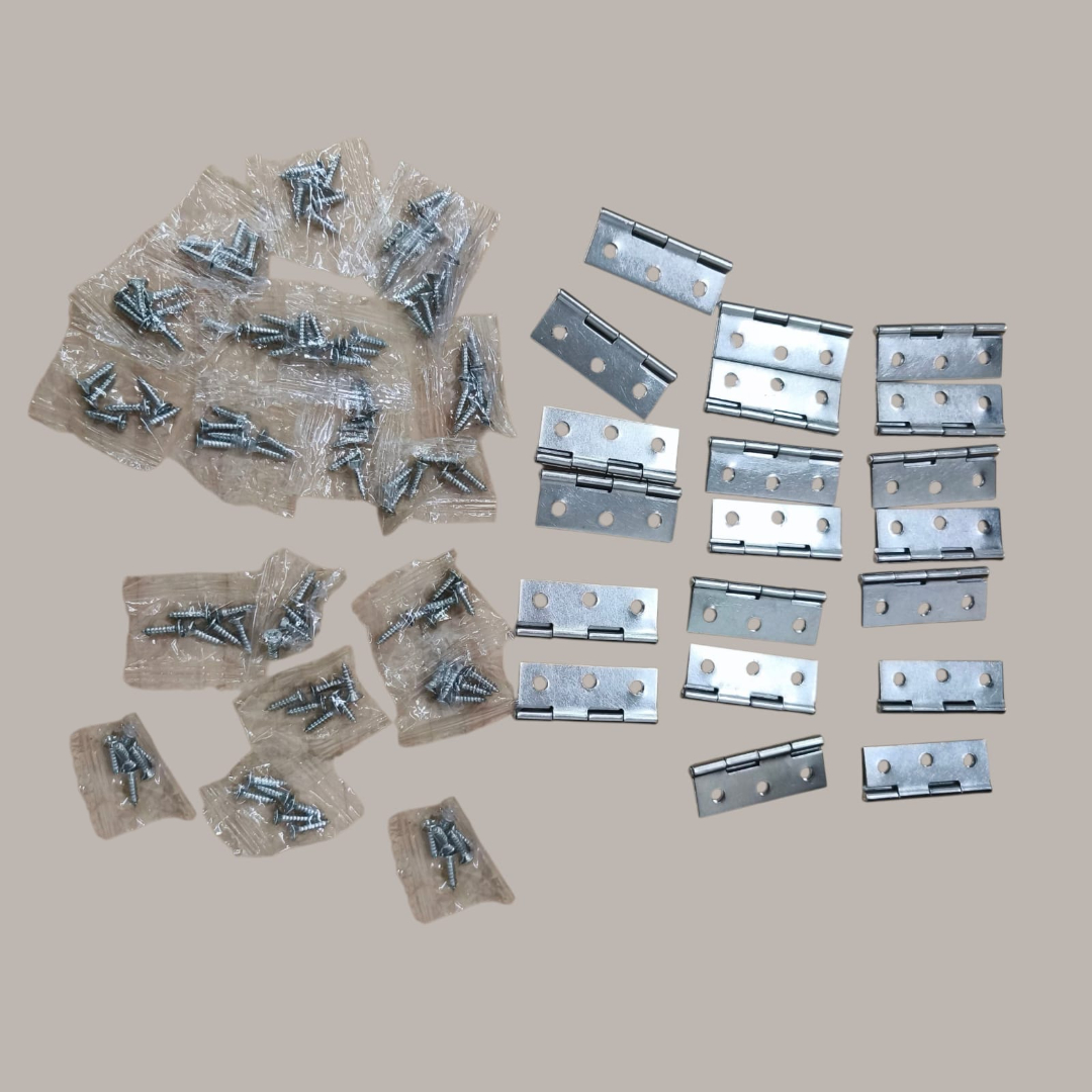 Gambar produk KitTrader Engsel Pintu Lemari Kabinet Door Hinge 6 Hole 44x32mm 20 PCS - KT20