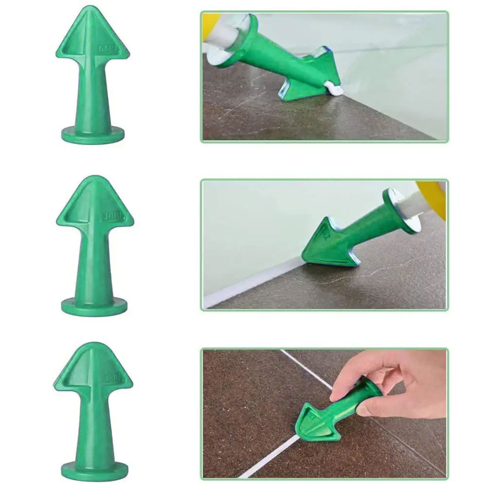 Gambar produk HGHOMEART Set Nozzle Kepala Lem Ubin Caulking Finisher - HG2598