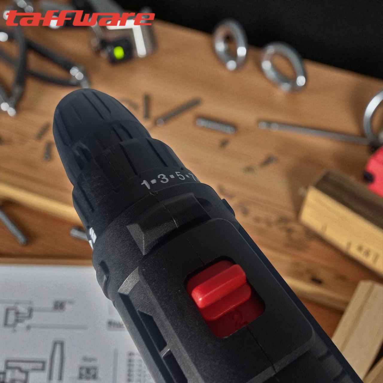 Gambar produk Taffware Bor Listrik Cordless Lithium Battery Rechargeable 12V - 88F
