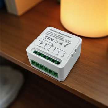 Gambar produk KAIGE Mini Smart Switch ZigBee Tuya 2 Channel Control Module 10A - WHD09-2
