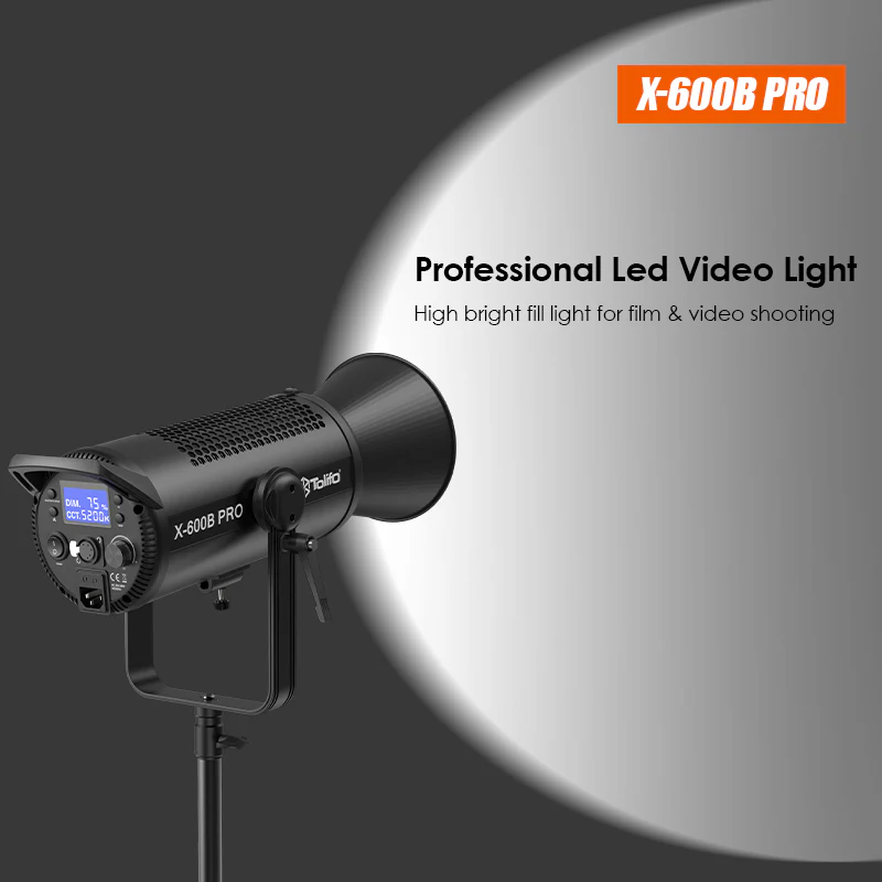 Gambar produk Tolifo Lampu Video LED Bi-Color COB Video Light 600W 6500K - X-600B PRO