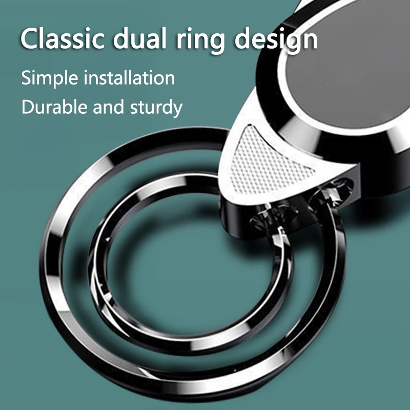 Gambar produk MEN-S Karabiner Gantungan Kunci Zinc Alloy Double Ring Carabiner - SN-27