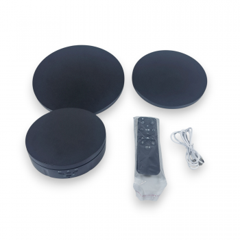 Gambar produk KNOTOUS Alas Putar Rotating Display Stand Turntable 3in1 with Remote - KN360
