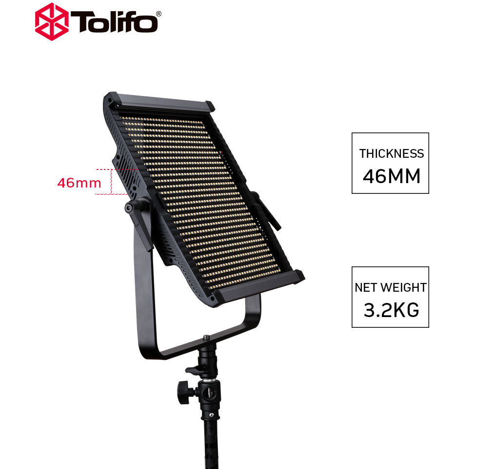 Gambar produk TOLIFO Lampu Kamera Foto Video Adjustable Studio LED 150W 15000LM - GK-S150B PRO