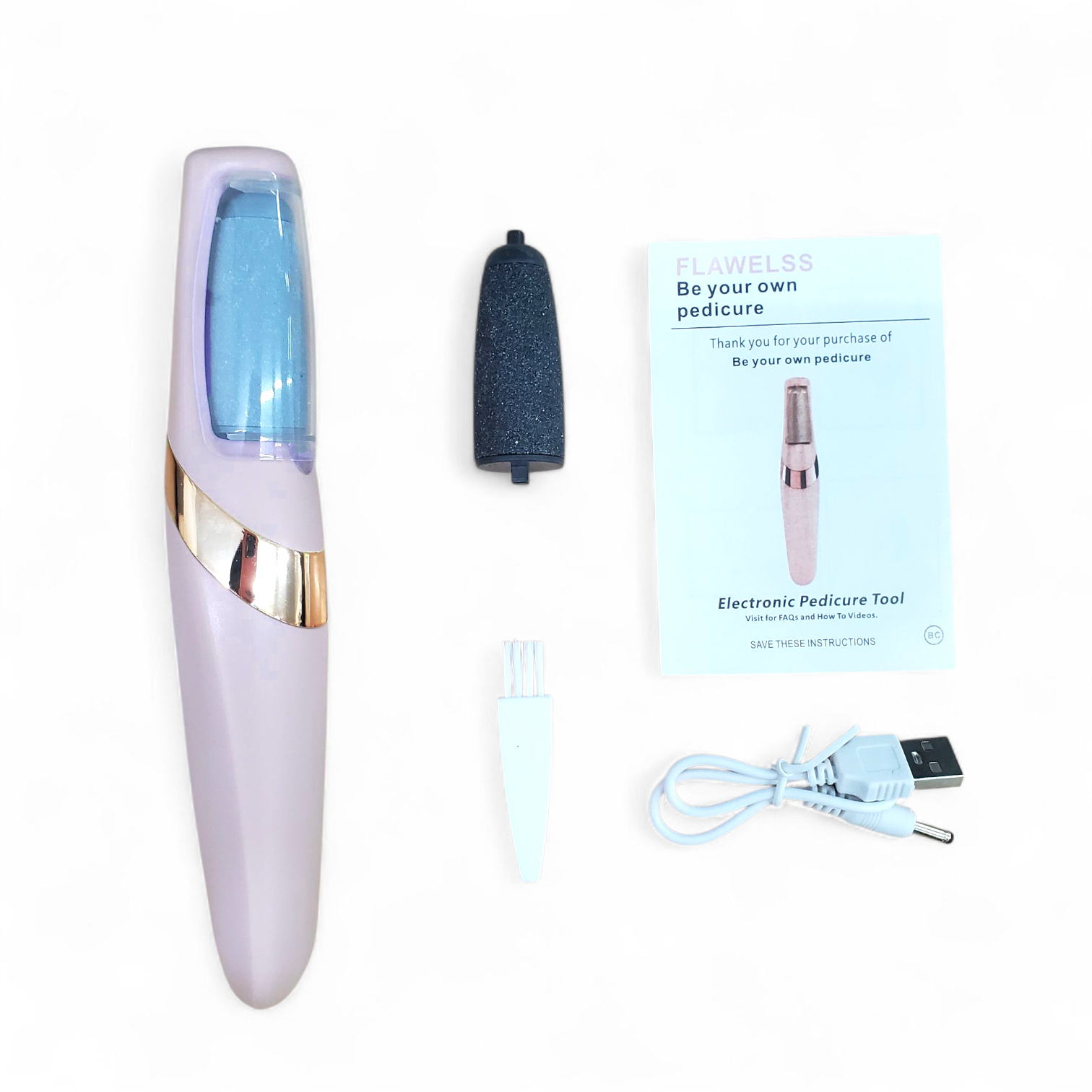 Gambar produk WANHENGDA Penghalus Tumit Elektrik Foot Callus Grinder Rechargeable - XG-P8020