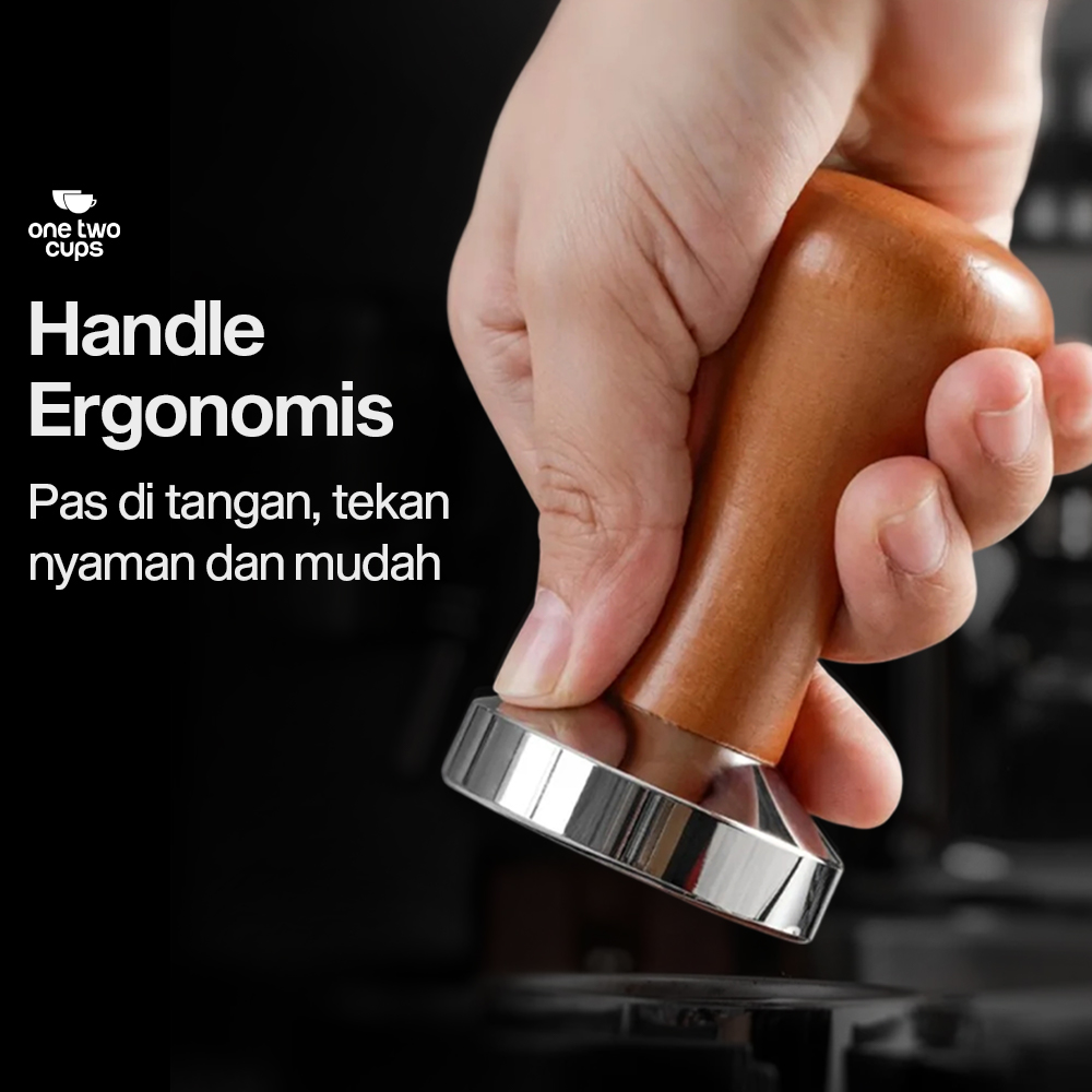 Gambar produk One Two Cups Tamper Kopi Espresso Coffee Press Powder Hammer 51mm - T15