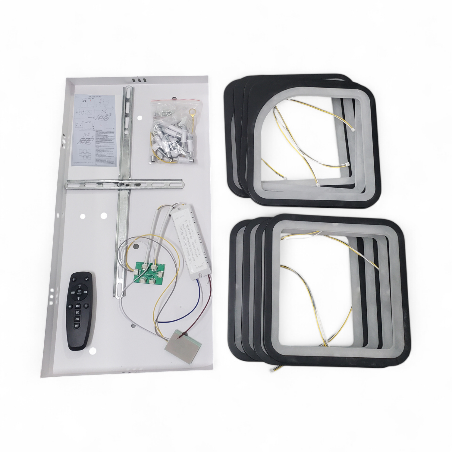 Gambar produk TaffLED Lampu Plafon LED Chandelier Remote App 3 Color 8 Head 30-45W - IR-62