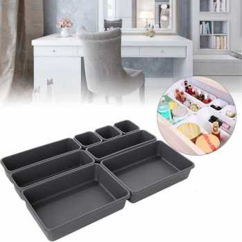 Gambar produk BNBS Kotak Pembatas Organizer Laci Drawer Divider Box Plastik 8 PCS - HJ1992