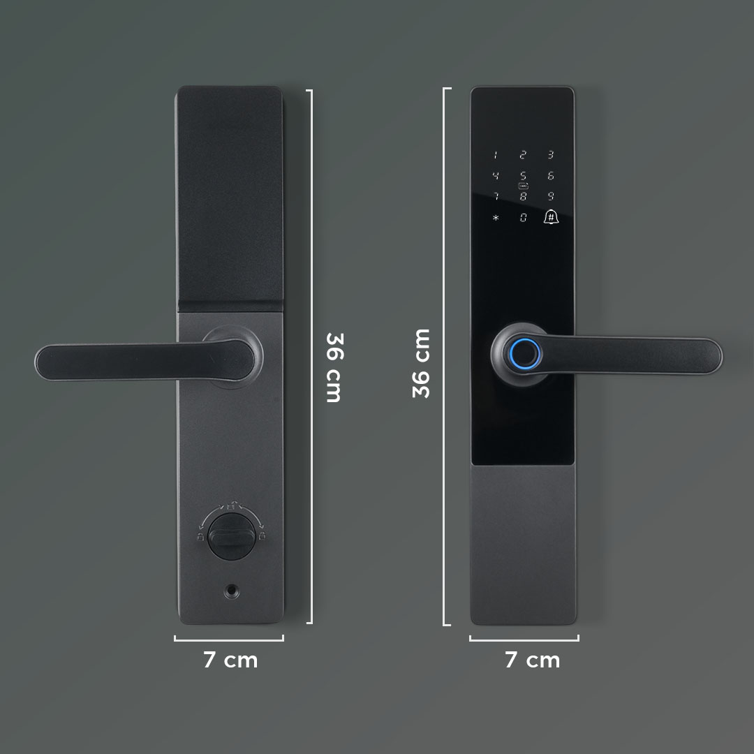 MAISUSTY Smart Door Lock Fingerprint Password Card RFID Alarm - G3F-N9 Gambar produk MAISUSTY Smart Door Lock Fingerprint Password Card RFID Alarm - G3F-N9