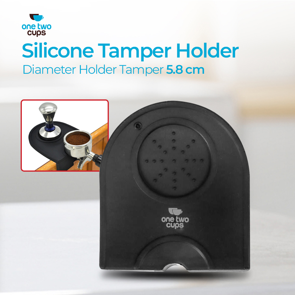 Gambar produk One Two Cups Silicone Holder Mat Tamper Kopi Espresso Barista - 0310