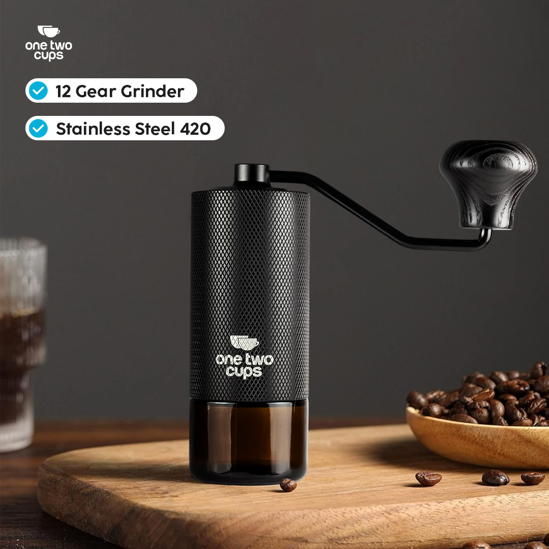 Gambar produk One Two Cups Alat Penggiling Kopi Manual Coffee Grinder Adjustable - KF-15