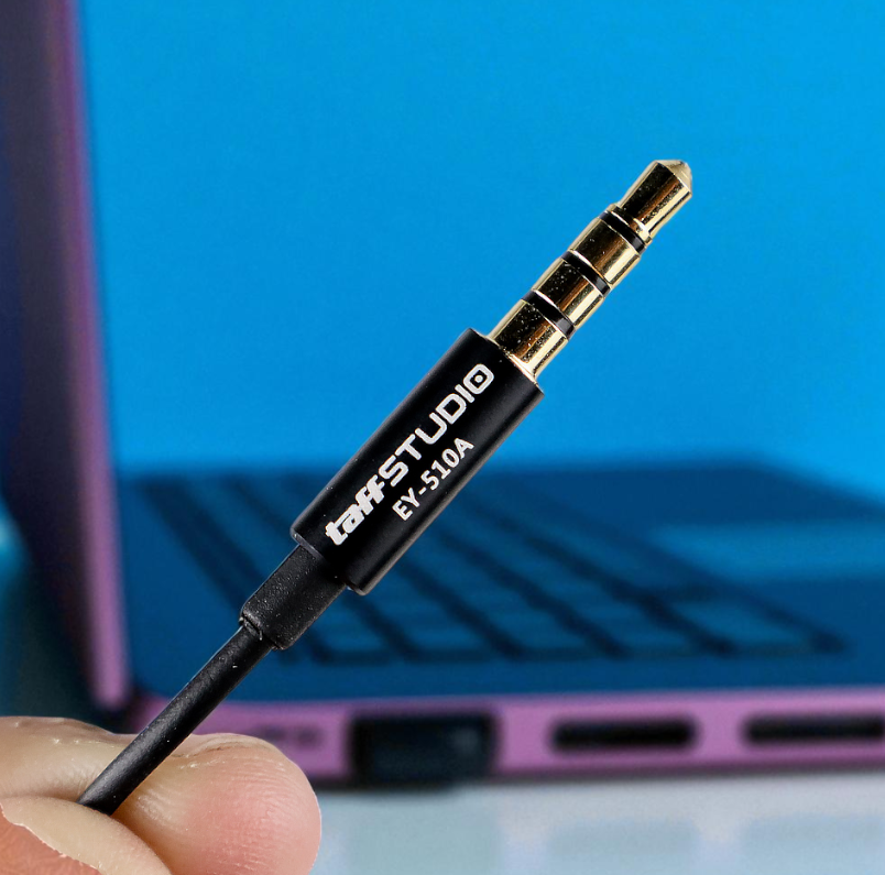 Gambar produk TaffSTUDIO Deluxe 3.5mm Microphone with Clip for Smartphone Laptop - EY-510A