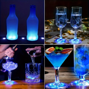 Gambar produk Loguide Lampu Alas Botol Wine Bottle Stickers LED Coaster Light - LG230