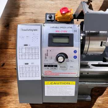 Gambar produk FUSIKAYA Mesin Bubut Mini Lathe Bench High-Power Brushless 1100W 400mm - MX-210V