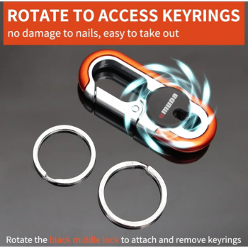 Gambar produk BILAW Gantungan Kunci Karabiner Keychain Quickdraw Bottle Opener - SN-29