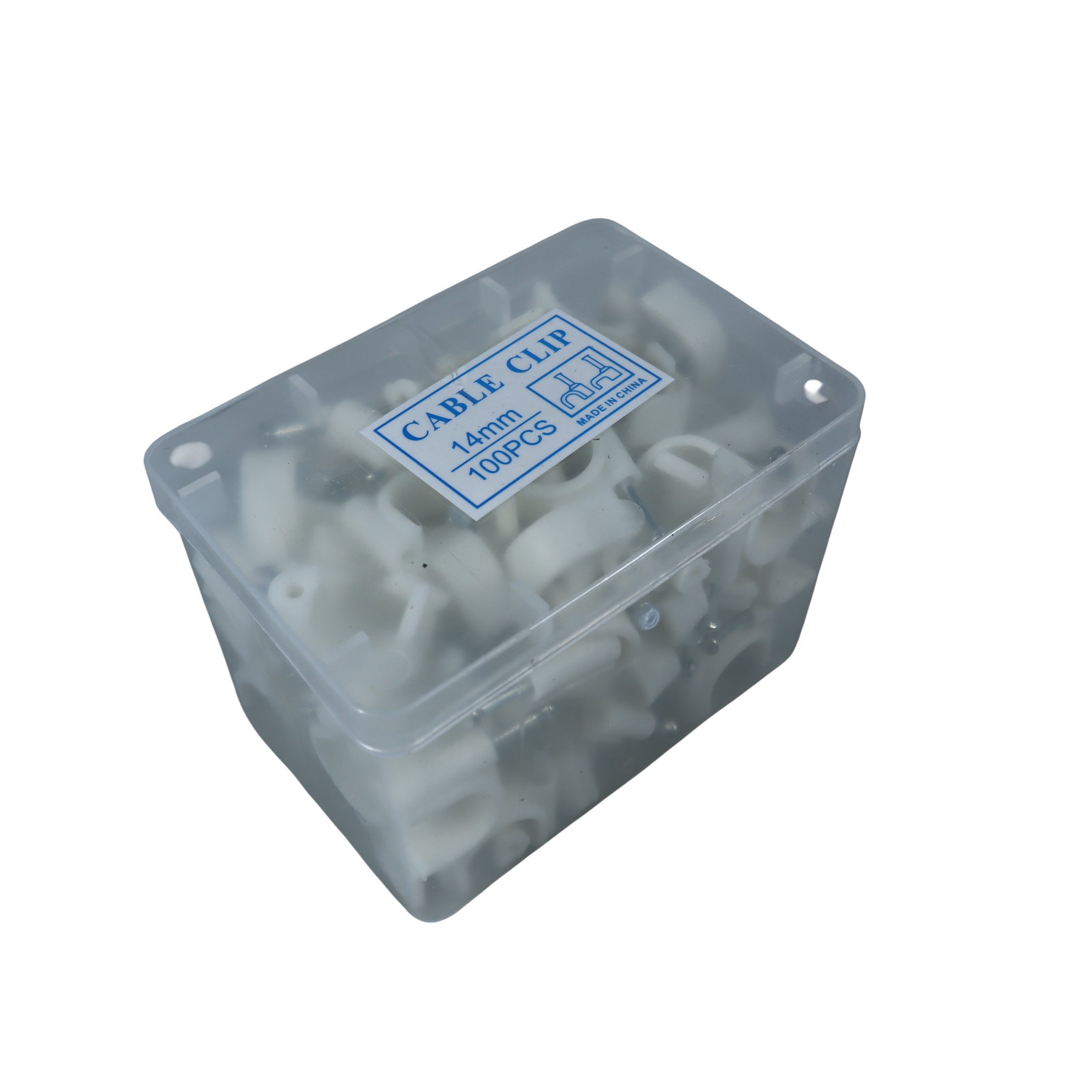 Gambar produk YUEQING Klip Kabel Cable Clip Round Wire Management with Box 14mm - YQ802