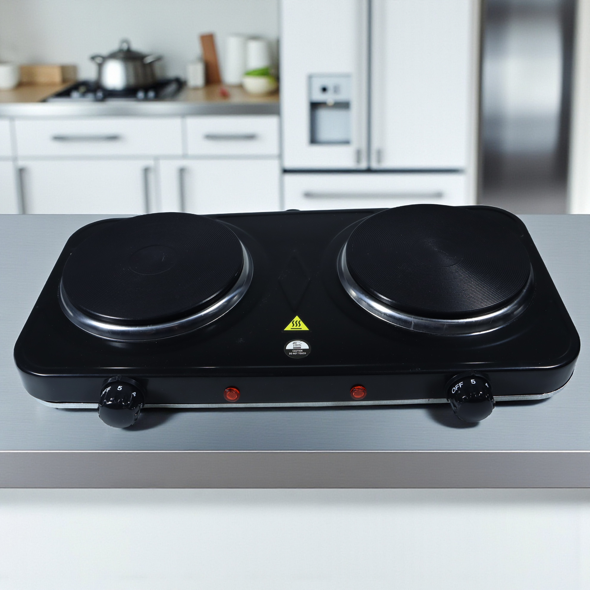 Gambar produk Taffware Kompor Listrik 2 Tungku Portable Hot Plate 2000W - WY-04B