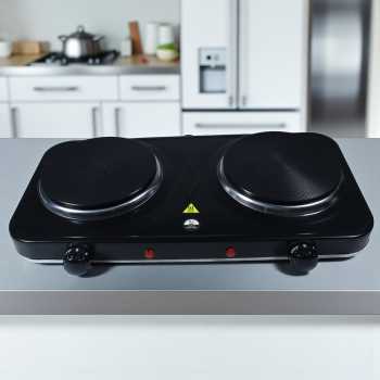 Gambar produk Taffware Kompor Listrik 2 Tungku Portable Hot Plate 2000W - WY-04B
