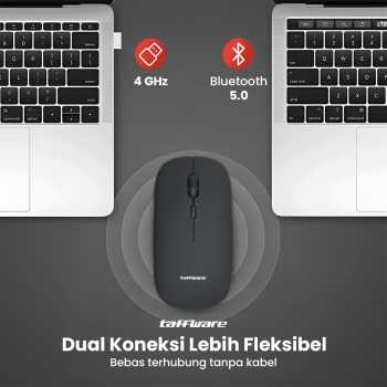 Gambar produk Taffware Mouse Wireless Bluetooth Optical 2.4GHz Silent Click 1200DPI - M8120G