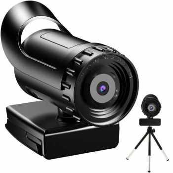 Erilles Webcam Desktop PC Laptop Rotatable 4K with Microphone - EL380 Gambar produk Erilles Webcam Desktop PC Laptop Rotatable 4K with Microphone - EL380