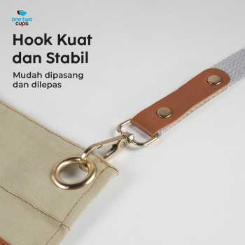 Gambar produk One Two Cups Celemek Masak Apron Anti Air dengan Kantong - SP01
