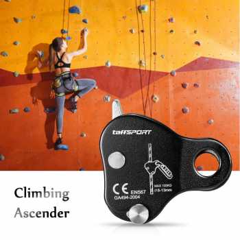 TaffSPORT Ascender Climbing Rope Grab Self Lock Aluminium Alloy - EN567