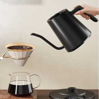 Gambar produk GOKIO Teko Listrik Kopi Pemanas Air Leher Angsa Pour Over 1200W 900ml - GK90PRO
