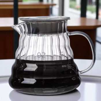 Leeseph Teko Kopi Coffee Server V60 Drip Pour Over Borosilicate Glass - XGS-36/60/80