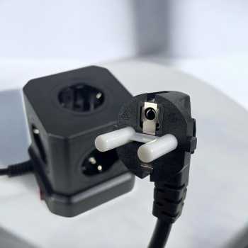 Gambar produk KOOSLA Stop Kontak 5 Lubang AC USB Port EU Plug Powercube 4000W - TP-VE4U5E