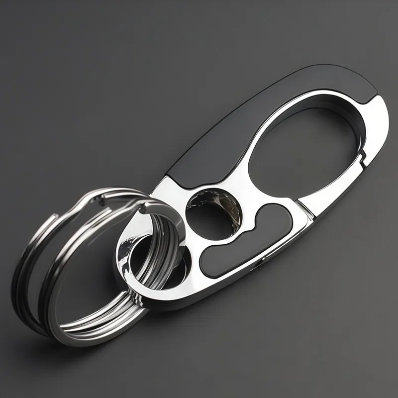 Gambar produk SINNYA Karabiner Gantungan Tas Zinc Alloy Double Ring Carabiner - SN-24