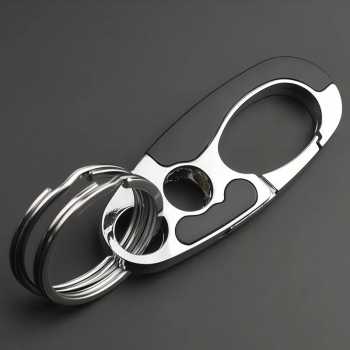 Gambar produk SINNYA Karabiner Gantungan Tas Zinc Alloy Double Ring Carabiner - SN-24