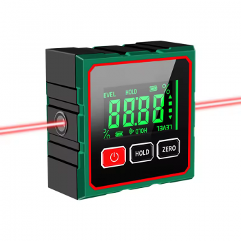 Gambar produk Shunmaii Inclinometer Digital Alat Ukur Kemiringan Magnetik with Laser - JC100