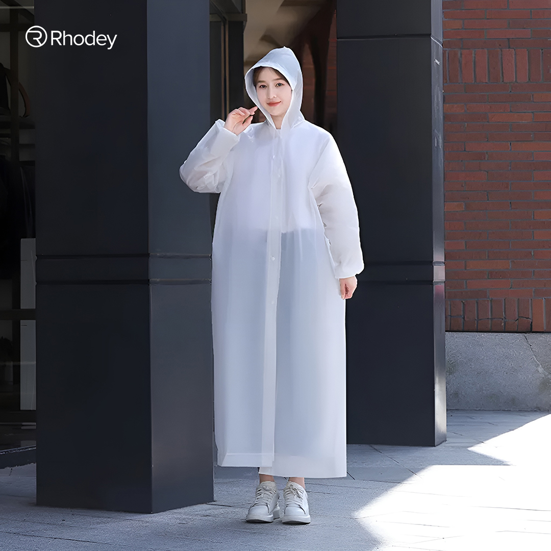 Gambar produk Rhodey Jas Hujan Portable Raincoat Poncho EVA All Size with Hood - TY876
