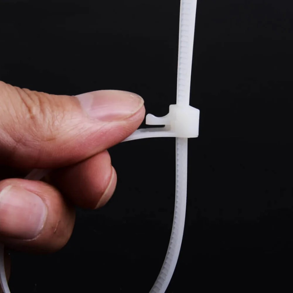 Gambar produk TaffGUARD Kabel Ties Zip Cable Organizer Reusable 8x400mm 100 PCS - NL816