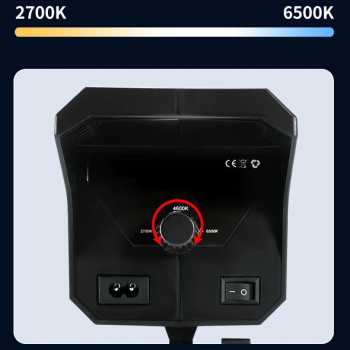 Gambar produk STULA Lampu LED Studio Fill Light Dimmable 3in1 with Tripod 2M - BD400-SS