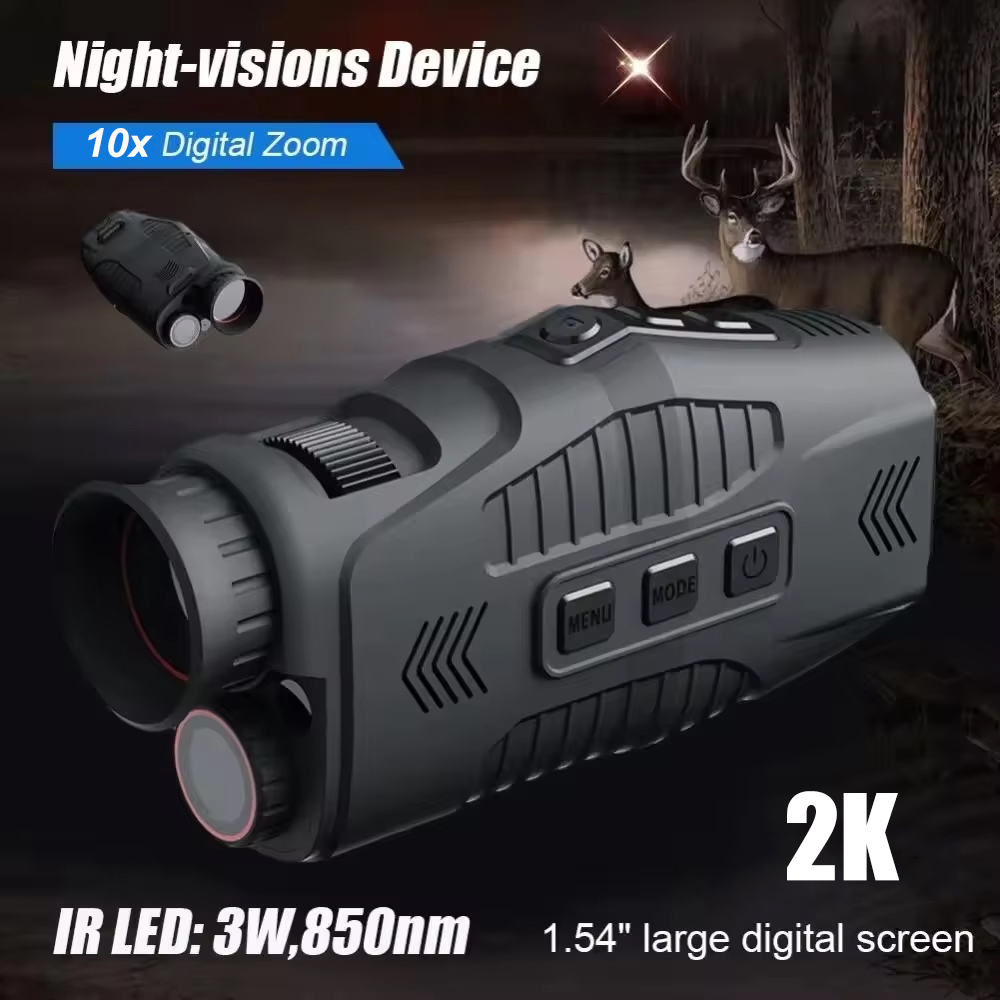Gambar produk Aotuo Teropong Digital Monokular Outdoor Night Vision 10x Zoom 2K - R11