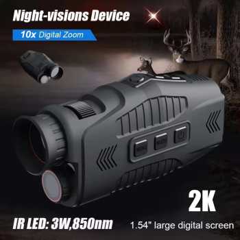 Gambar produk Aotuo Teropong Digital Monokular Outdoor Night Vision 10x Zoom 2K - R11